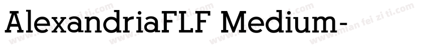 AlexandriaFLF Medium字体转换